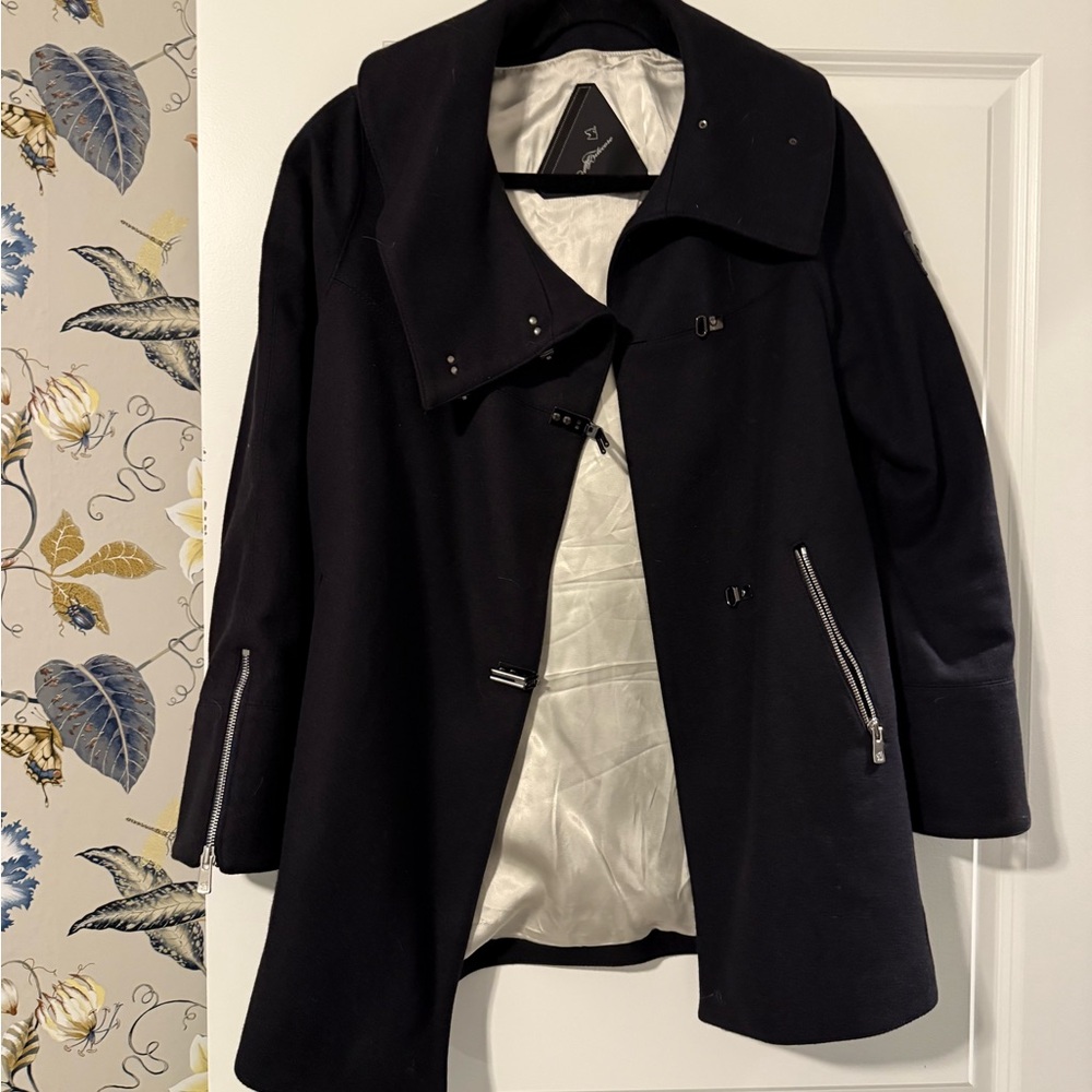 Montecore Cashmere/Fleece Navy Coat